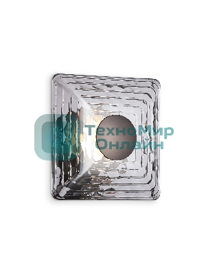 Настенный светодиодный светильник Ambrella light LH31037 GR/SM серый/дымчатый 6W 3000K 150*150*85