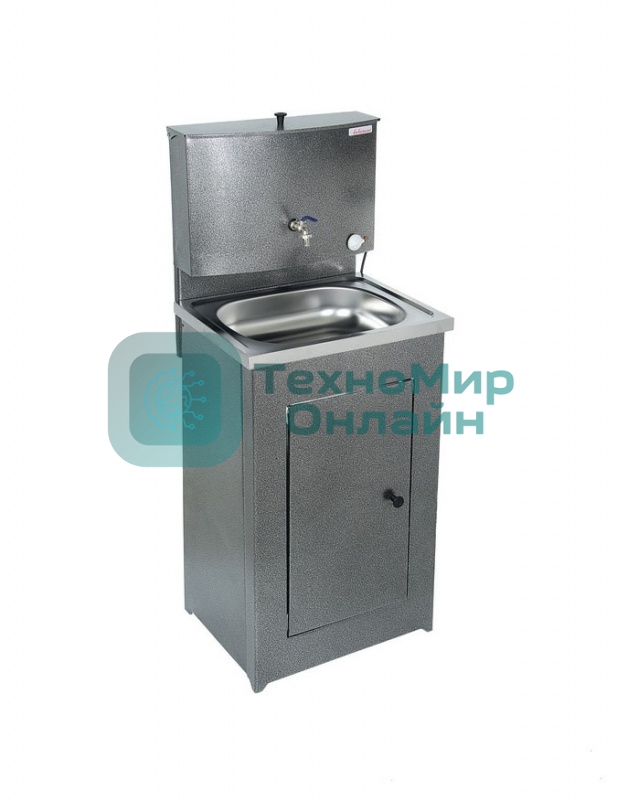 Умывальник Акватекс бак антикорроз. без ЭВН мойка нерж. серый (аквамикс)