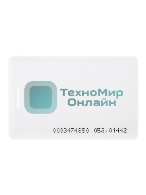 Электронный ключ (карта с прорезью) Rexant 125KHz формат EM Marin