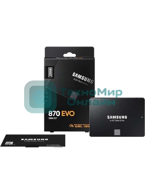 Накопитель SSD Samsung 870 EVO, 250Gb, SATA III, 2.5