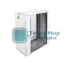 Шкаф телеком. настенный разборный 15U (600х350) дверь стекло (ШРН-Э-15.350) (1 коробка)