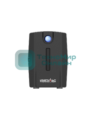 Источник бесперебойного питания Импульс Юниор 1000 1000 ВА/600 Вт, LED, АКБ 2х5А·ч, IEC-C13x4,черный 00-КБ001551