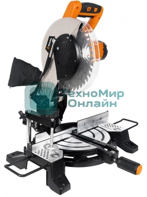 Торцовочная пила ВИХРЬ ПТ-255Л 1700 Вт, 220 В, 5000 об/мин, диск 255х30 мм, пропил 90х130 мм