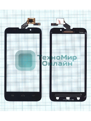 Сенсорное стекло (тачскрин) для ZTE Majesty Z796C, черное