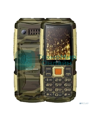 Мобильный телефон BQ-2430 Tank Power камуфляж/золотистый