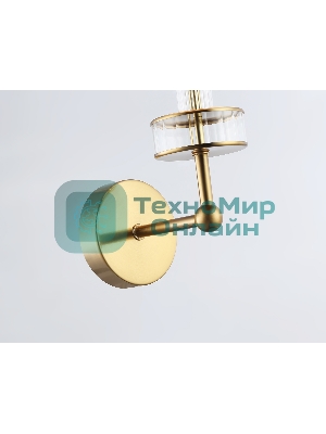 Настенный светильник Ambrella light LH71025 BS/WH латунь/белый E14 max 40W 210*150*355