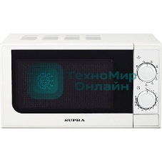 Микроволновая печь SUPRA 20MW25 белый, 20 л, 700 Вт, переключатели - поворотный механизм