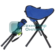 Стульчик складной Ecos DW-1001C треугольный (синий)