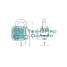 Зажим для троса d 6