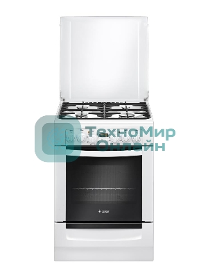 Плита комбинированная Gefest ПГЭ 6102-03 белый, конфорок 4 газовых, духовка 55 л, 60 см x 85 см x 60 см