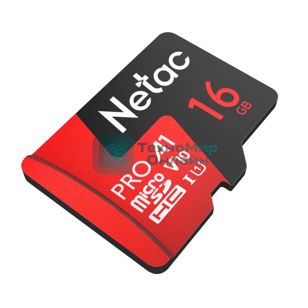 Флеш карта Netac MicroSD P500 Extreme Pro 16Gb, Retail version card only