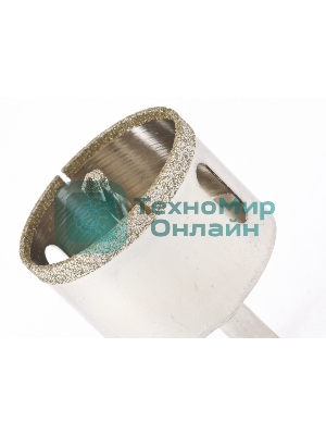 Сверло алмазное Matrix по керамограниту, 55 х 67 мм, 3-гранный хвостовик