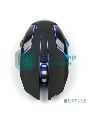 Мышь беспроводная Nakatomi MROG-20UR черный, 2400 dpi, радиоканал, USB, кнопки - 6