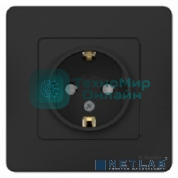 Розетка с/з С/У Антрацит со шторками, 16А, 250В BLNRS001116 Schneider Electric
