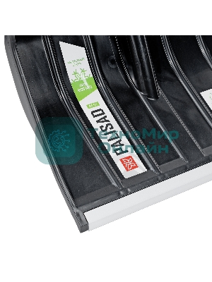 Лопата для уборки снега, полипропилен, 455х345х1330 мм, алюминиевый черенок, BASE Palisad