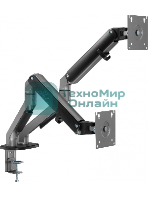 Кронштейн для мониторов Ultramounts UM735BL черный/серый 17