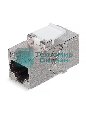 Адаптер проходной формата Rexant Pro Keystone, Jack RJ-45(8P8C), FTP, CAT 6A
