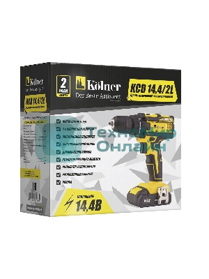 Дрель KOLNER KCD 14,4/2L