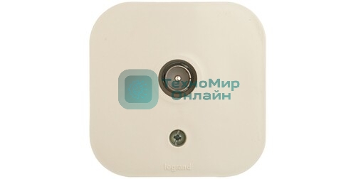 Legrand Quteo Бежевый Розетка TV.