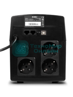 Источник бесперебойного питания SVEN Pro 1000 1000VA/720W USB, RJ-45 (3 EURO) 