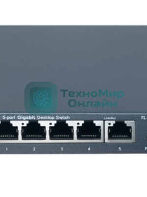 Коммутатор настольный TP-Link TL-SG105S 5-портовый 10/100/1000 Мбит/с