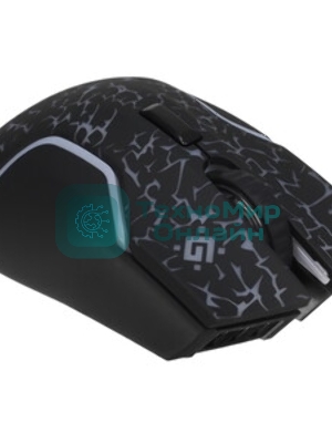 Мышь беспроводная Defender Oneshot GM-067 черный, 3200 dpi, радиоканал, USB, кнопки - 7