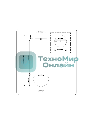 Подвесной светодиодный светильник Ambrella light LH12001 BK/GD/SM черный/золото/дымчатый 6W 3000K D180*145