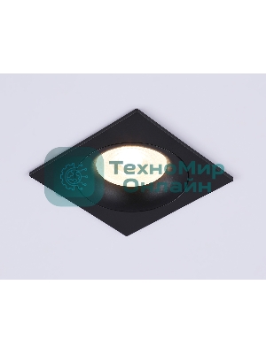 Светильник встраиваемый Ambrella light TN102729 BK черный GU5.3 92*92*23