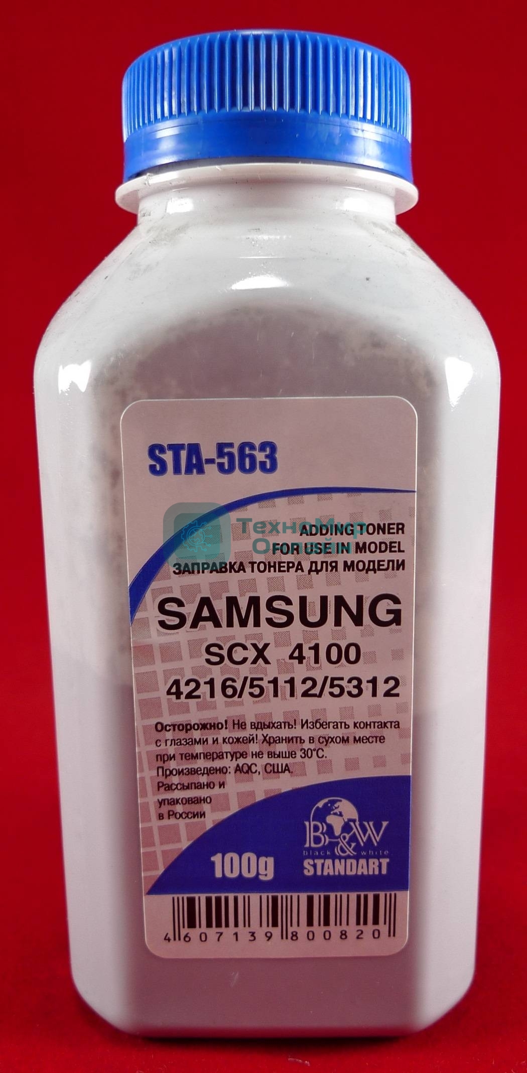 Тонер Samsung ML-216x SCX 320x/340x/4100/4200/4220/4300 (фл, 100г) B&W Standart фас России