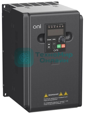 Преобразователь частоты A150 380В 3ф 7.5кВт 17А встроенный торм. модуль IEK ONI A150-33-75NT