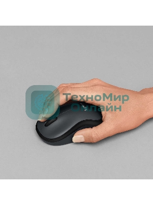 Мышь беспроводная Logitech M220 SILENT черный/серый, 1000 dpi, радиоканал, USB, кнопки - 3