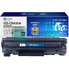 Картридж лазерный G&G GG-CB435A UNIVERSAL черный (2000 стр.) для HP P1005/1006/1505/M1120/М1522/P1102/1214/M1132/1212nf/1217nfw/1218nfs/P1560/1566/1606/M1536dnf