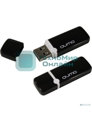 Флешка USB QUMO 64Gb USB 2.0 Optiva 02 Black, цвет корпуса черный (QM64GUD-OP2-black)