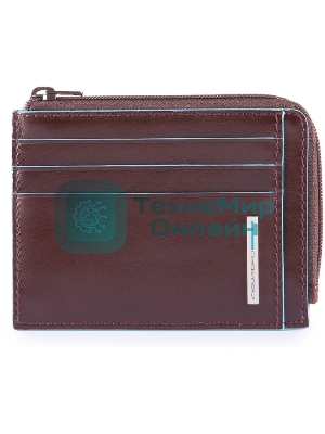 Чехол для кредитных карт Piquadro Blue Square PP4822B2R/MO, натур.кожа, коричневый