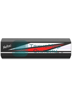 Внешний SSD Netac ZX20L, 512 Gb, USB 3.2 Gen 2x2 Type-C, R/W 2000/1800, черный