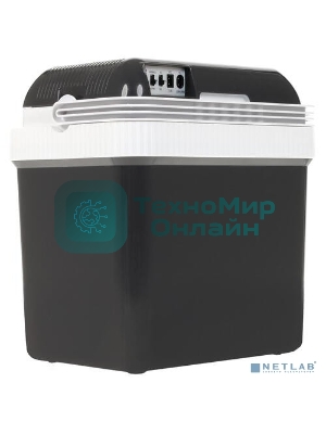 Автохолодильник MYSTERY MTC-24 GREY(Автомобильный термоэлектрический холодильник. Объем 24 литра. Напряжение: DC 12В / AC 220-230В. Потребляемая мощность в режиме охлаждения: 46/54Вт. Потребляемая мощность в режиме нагрева: 40/46Вт. Вес: 4.2кг. Максимальное охлаждение: 14-16°C ниже температ)
