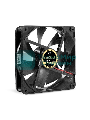 Вентилятор 12В DC ExeGate ExtraSilent ES14025S2P (140x140x25 мм, Sleeve bearing (подшипник скольжения), 2pin, 1000RPM, 22dBA)