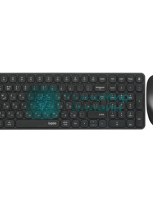 Комплект клавиатура+мышь Rapoo 9320M беспроводной, USB, 2400 DPI, чёрный