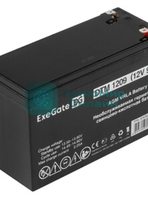 Аккумуляторная батарея ExeGate DTM 609 (6V 9Ah, клеммы F2)