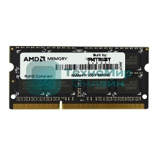 Оперативная память AMD Radeon R5, DDR3, 8GB, (1x8GB,), 1600MHz, CL11, SO-DIMM, OEM