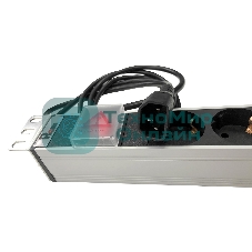 Блок розеток Rem-10 с выкл., 12 IEC 60320 C13, 10 A, алюм., 19