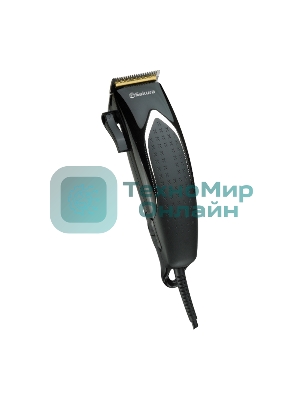 Машинка для стрижки Sakura SA-5110BK Premium титан 4гребня сетев