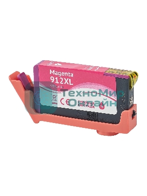 Картридж струйный Sakura 3YL82AE (№912XL Magenta) для HP, пурпурный, 10,5 мл., 825 к.