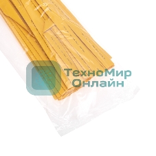 Трубка термоусаживаемая PROconnect ТУТ 18,0/9,0мм, желтая, упаковка 50 шт. по 1м,