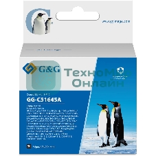 Картридж струйный G&G GG-C51645A черный (44мл) для HP DJ 710c/720c/722c/815c/820cXi/850c/870cXi/880c