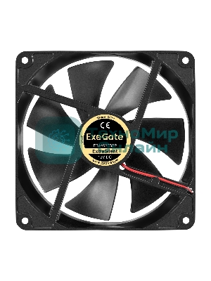 Вентилятор 12В DC ExeGate ExtraSilent ES14025S2P (140x140x25 мм, Sleeve bearing (подшипник скольжения), 2pin, 1000RPM, 22dBA)