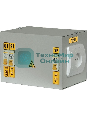 Ящик с понижающим трансформатором ЯТП 0.25 220/36B (2 авт. выкл.) IEK MTT12-036-0250