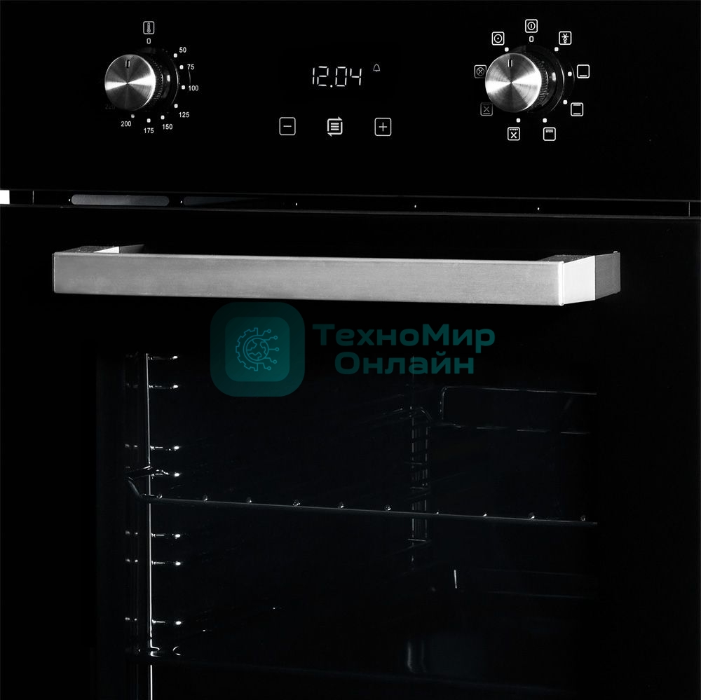 Духовой шкаф электрический Weissgauff EOY 451 PDB черный, встраиваемый