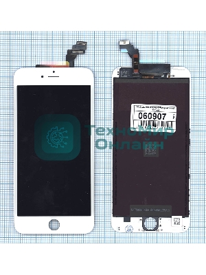 Дисплей для Apple iPhone 6 Plus в сборе с тачскрином (Foxconn) белый