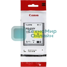 Картридж струйный Canon Pigment Ink PFI-030 Yellow желтый (55 мл) для Canon imagePROGRAF TM-240, TM-340